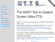 Tablet Screenshot of mary.dfki.de